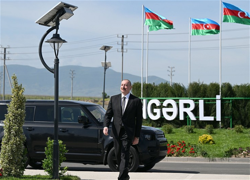 Prezident Ağdamın Kəngərli kəndinin birinci mərhələsinin açılışında iştirak edib - YENİLƏNİB