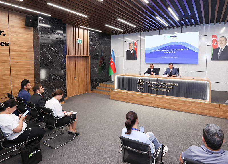 6-cı “Yerli şirkətlərin tanıtım sərgisi”nə dair brifinq keçirilib - FOTO