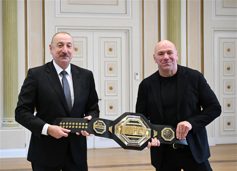 Президент Ильхам Алиев принял президента UFC - ФОТО